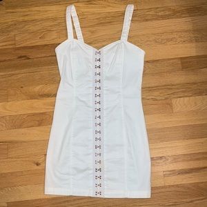 FOREVER 21 White and rose gold dress